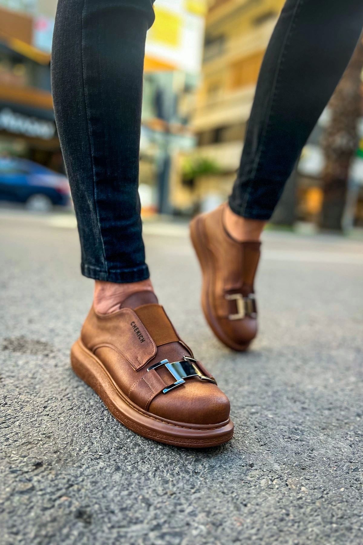 Chekich-Verona Men's Shoes - Ch297 Crt Tan 3