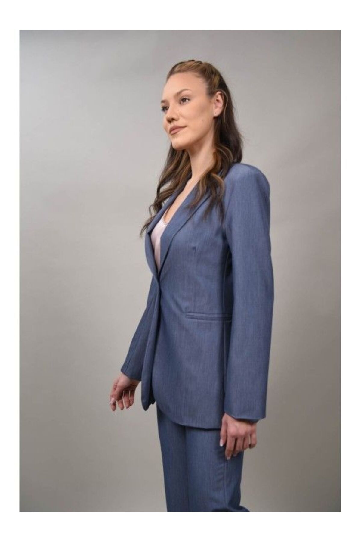 CHANGE OFF-Celestezza S Denim Single Button Jacket 2