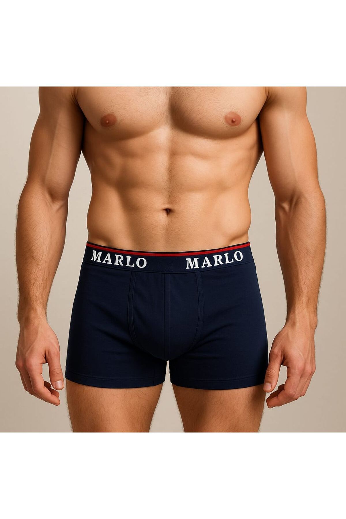 enmodaiçgiyim Lacivert Pamuklu Likralı Lüx Erkek Boxer