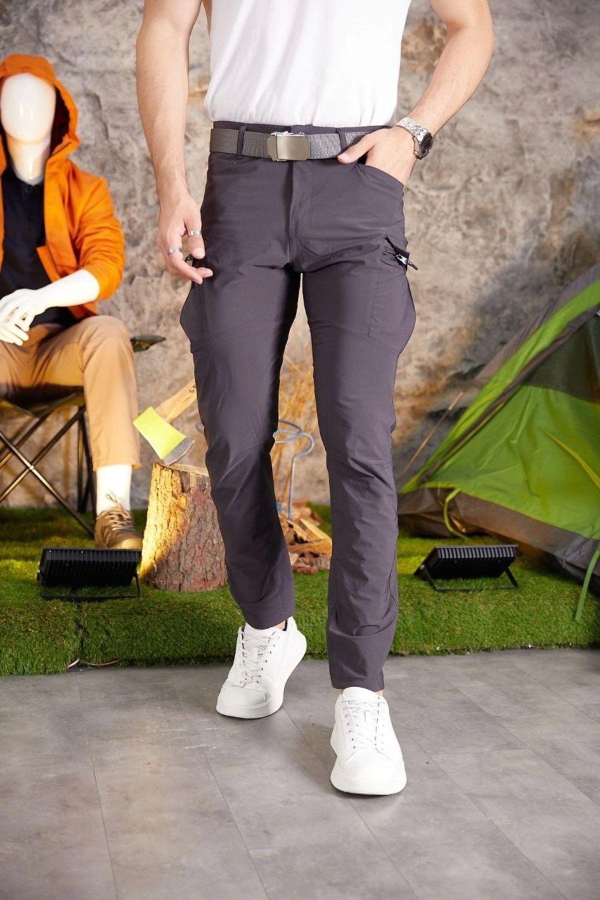 Bast10 Alemdar Model Unisex Spor Likralı Yazlık Taktik Pantolon