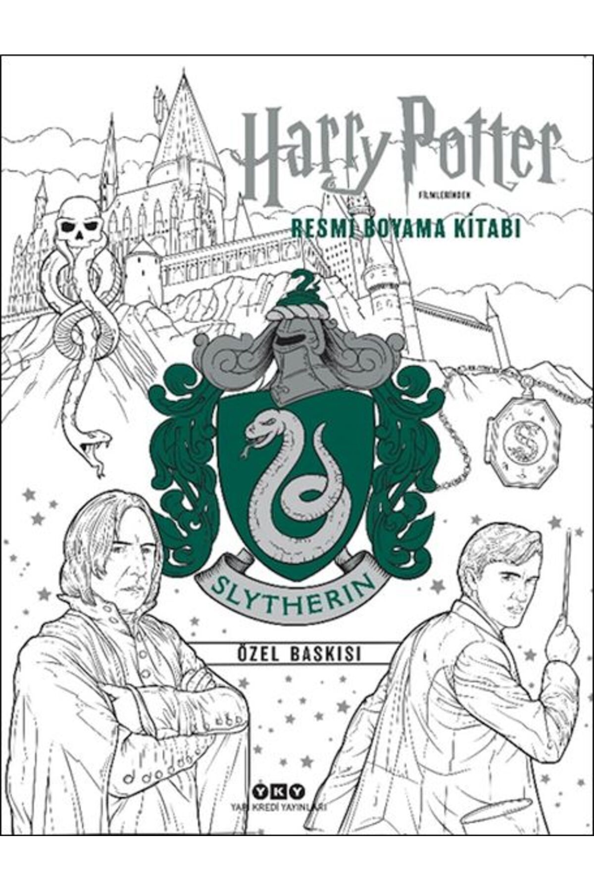 Destek Yayınları Harry Potter Filmlerinden Resmi Boyama Kitabı Slytherin Özel Baskısı