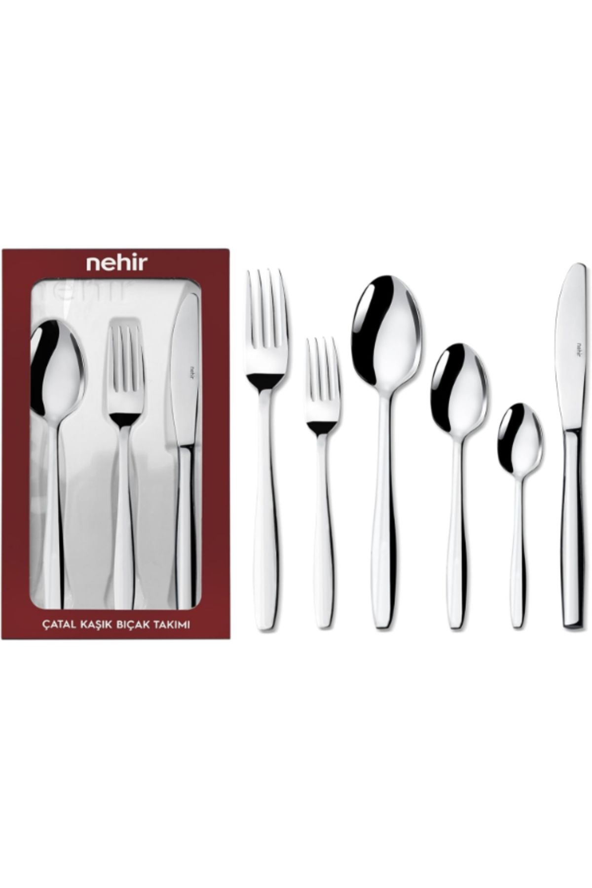 Nehir-طقم ملاعق وسكاكين ساهرا سيمبل، 6 أشخاص، 36 قطعة 1