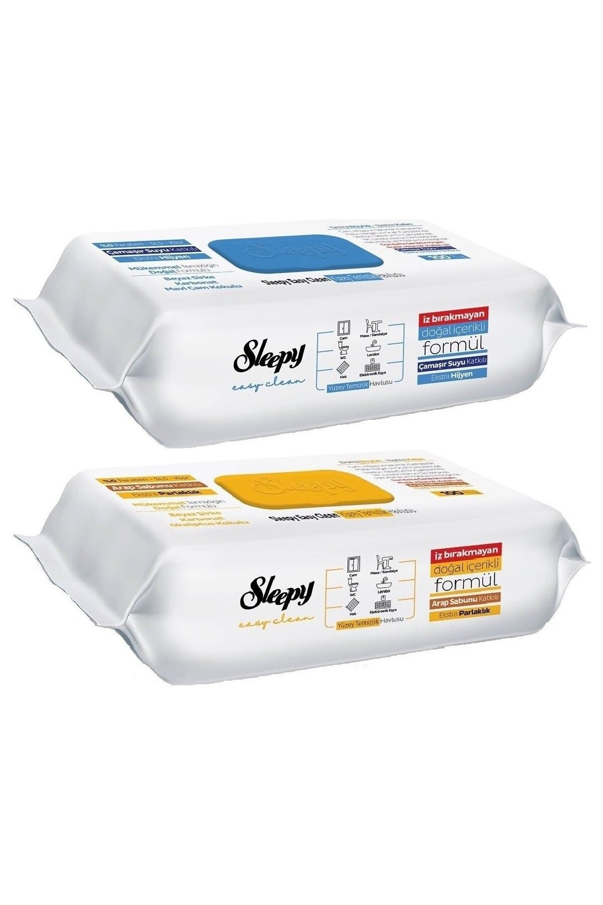Sleepy Easy Clean Yüzey Temizlik Havlusu 2'li Set Arap Sabun - Çamaşır Suyu