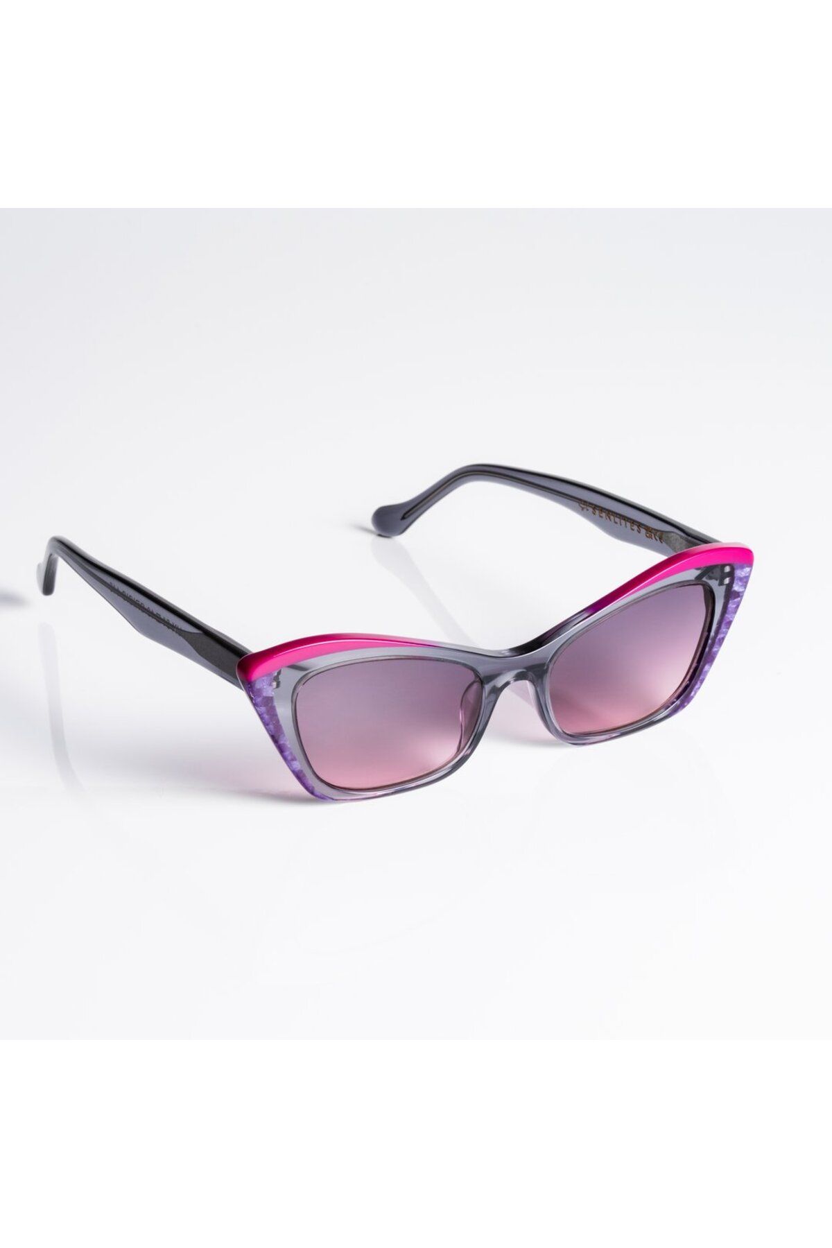 SENLITES Sunglasses More FLUX GRIGIO Kadın Gri Degrade UV400 Cateye Güneş Gözlüğü
