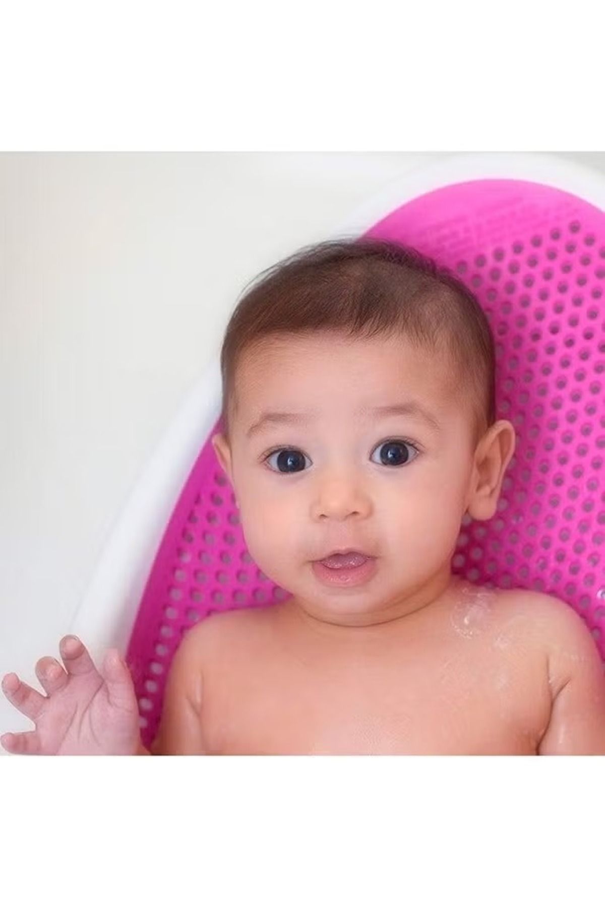 Baby Plus-Clean Cradle Non-slip Secure Infant Baby Bather With Inclined Headrest, 3 - 6 Months, Assorted 4