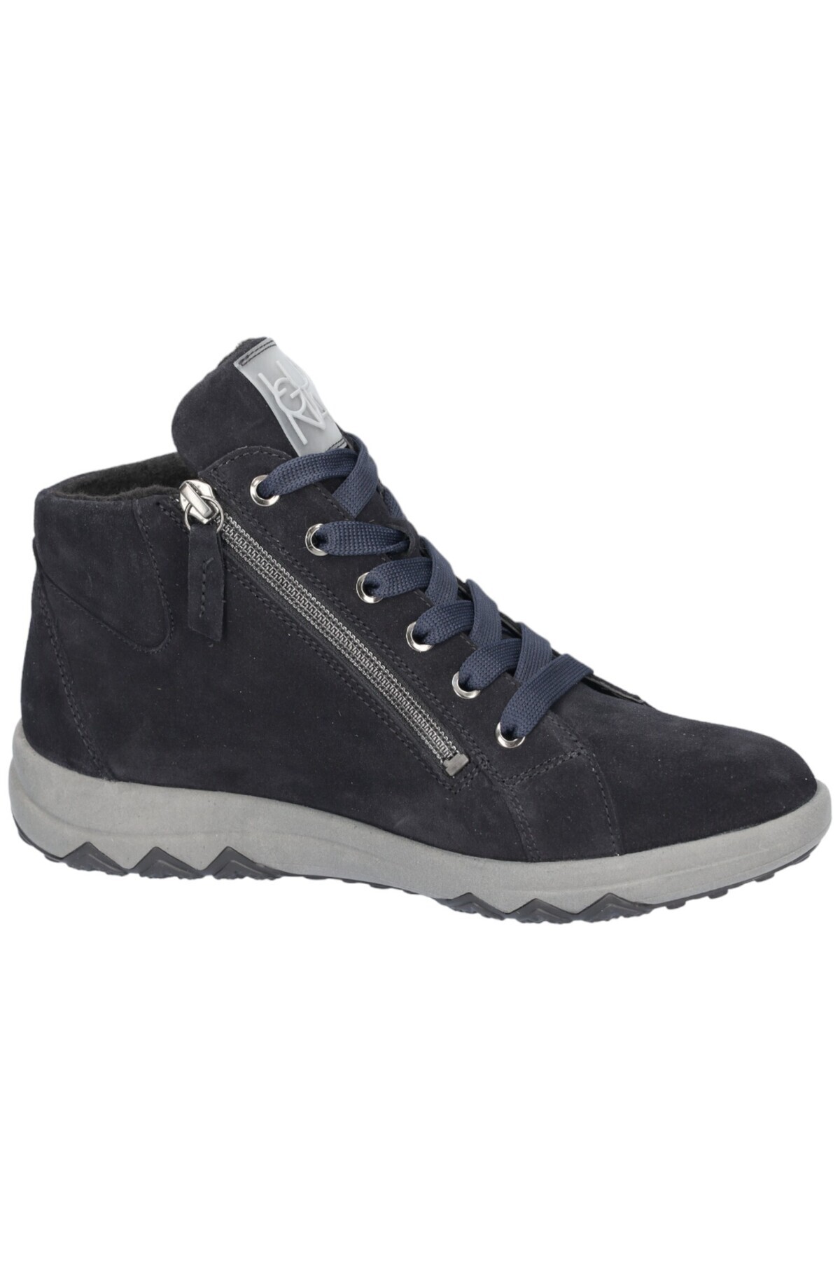 Waldläufer-Damen Low Sneaker Teresa 961801 195 Blau 021 Deepblue Leder 5