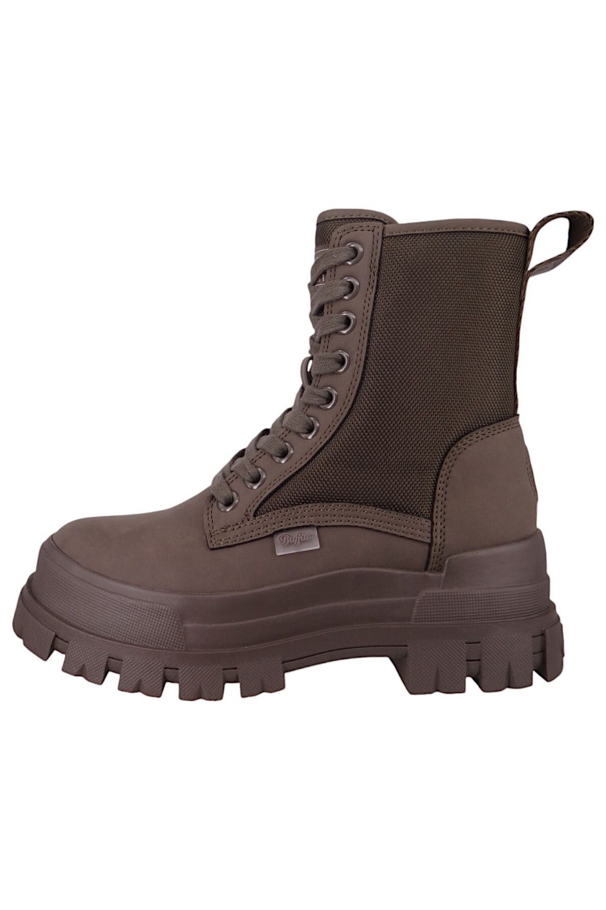 Buffalo-Damen Elegante Stiefelette Aspha Com 2 1622295 Grün Khaki Textil/synthetik Mit Herausnehmbares Foam 3
