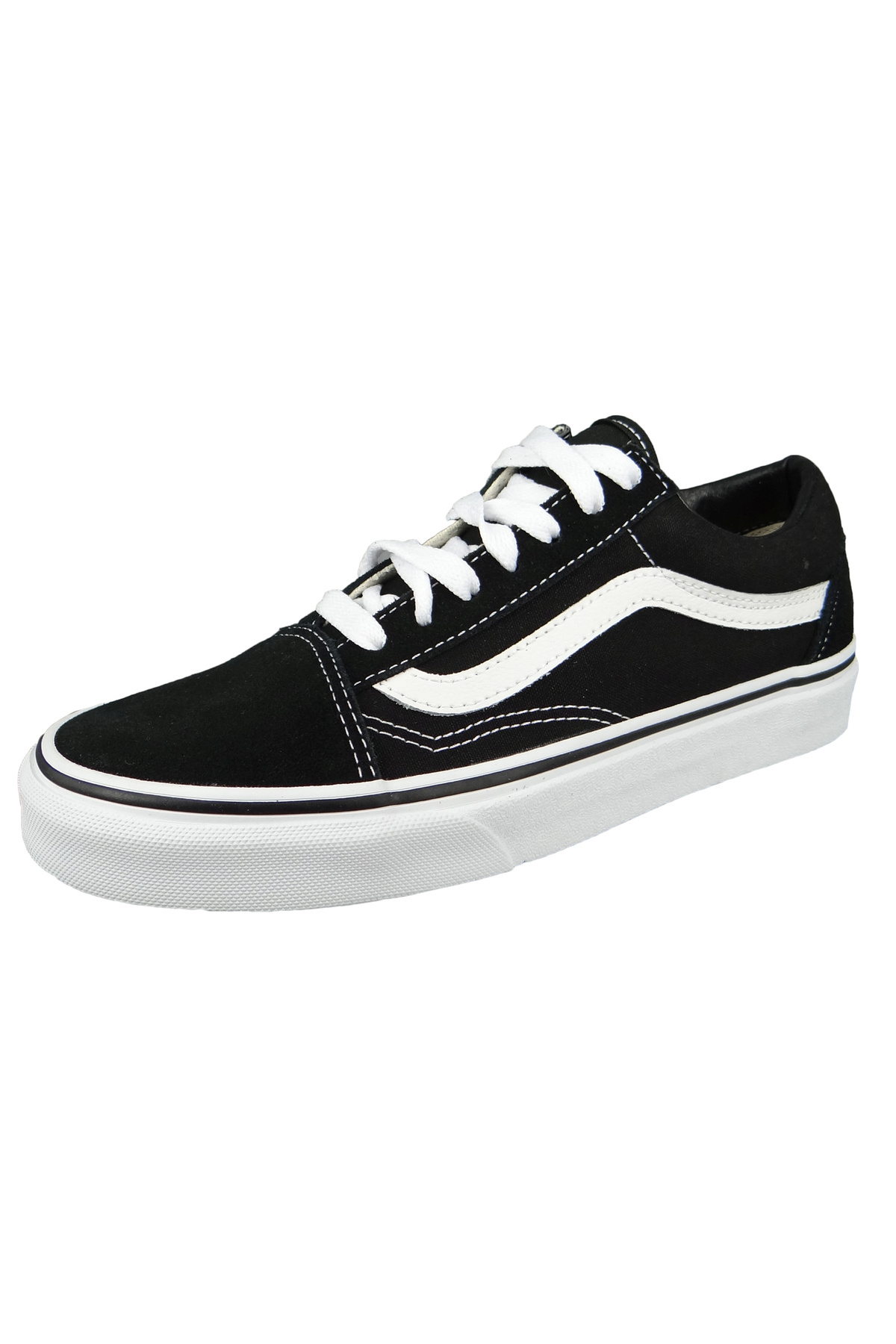 Vans-Damen Low Sneaker Old Skool D3hy28 Schwarz Black-white Textil 1