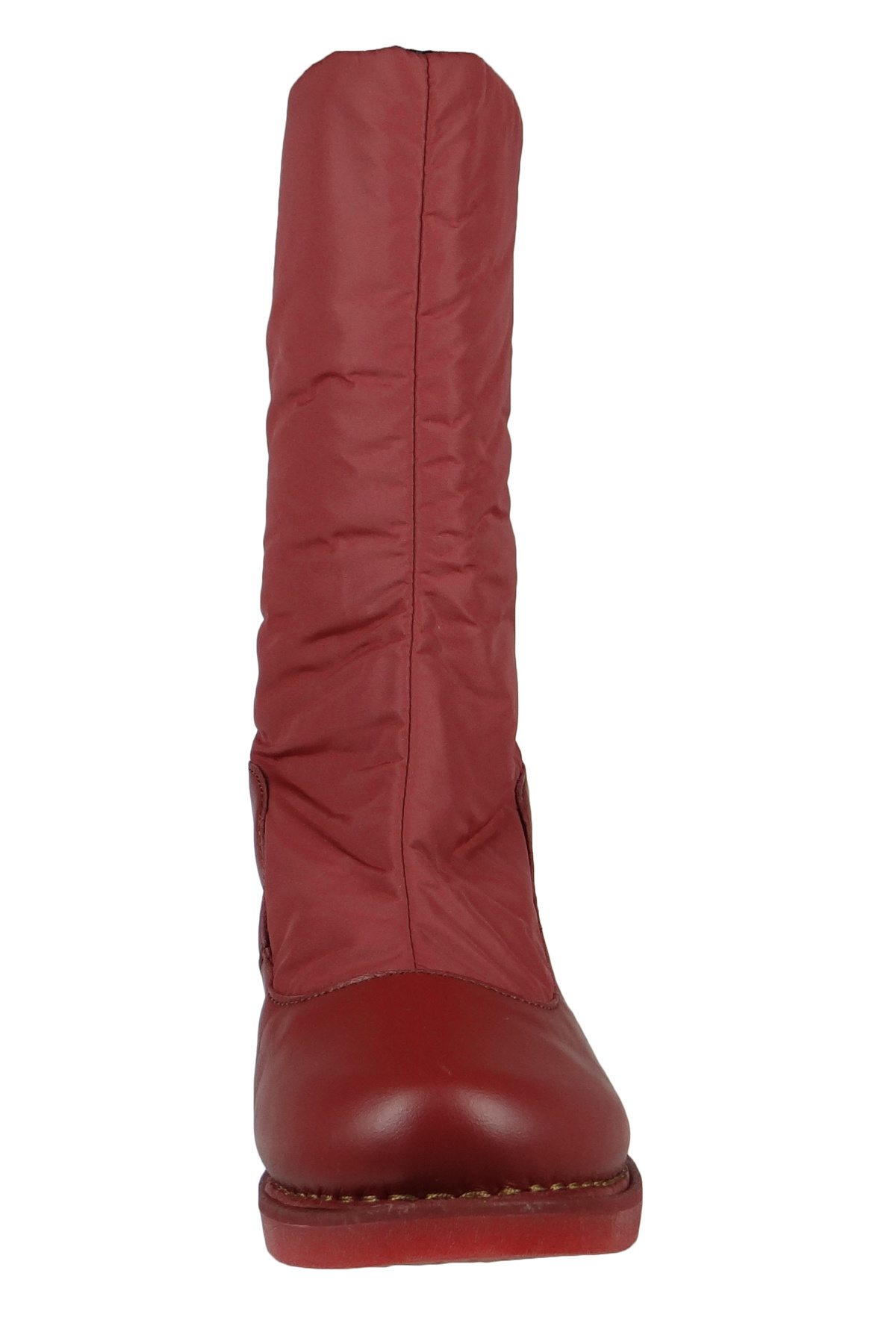 ART-Damen Elegante Stiefel Gran Via 1157 Rot Buerdos Leder Und Textil 5