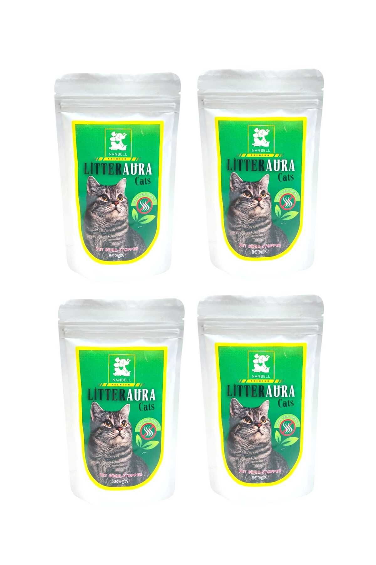 Nanbell Litter Aura Cats Karbonlu Kum Koku Giderici 100 gr 4 Adet