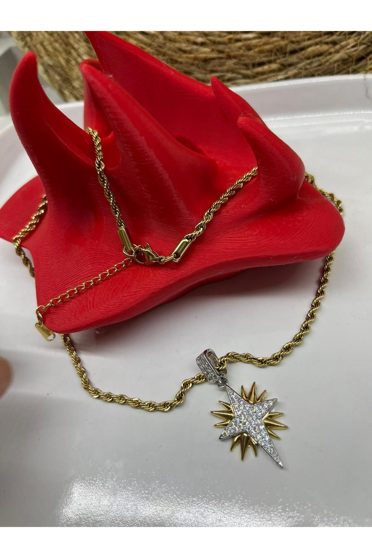 TIGEA Accessories ÇELİK KOLYE STAR