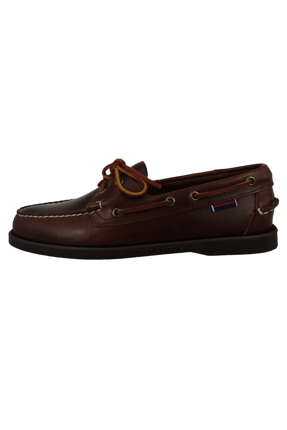 Sebago-Herren Segel-/bootsschuhe Halbschuhe Docksides 70000g0 Braun 925 Brown Gum Leder 3