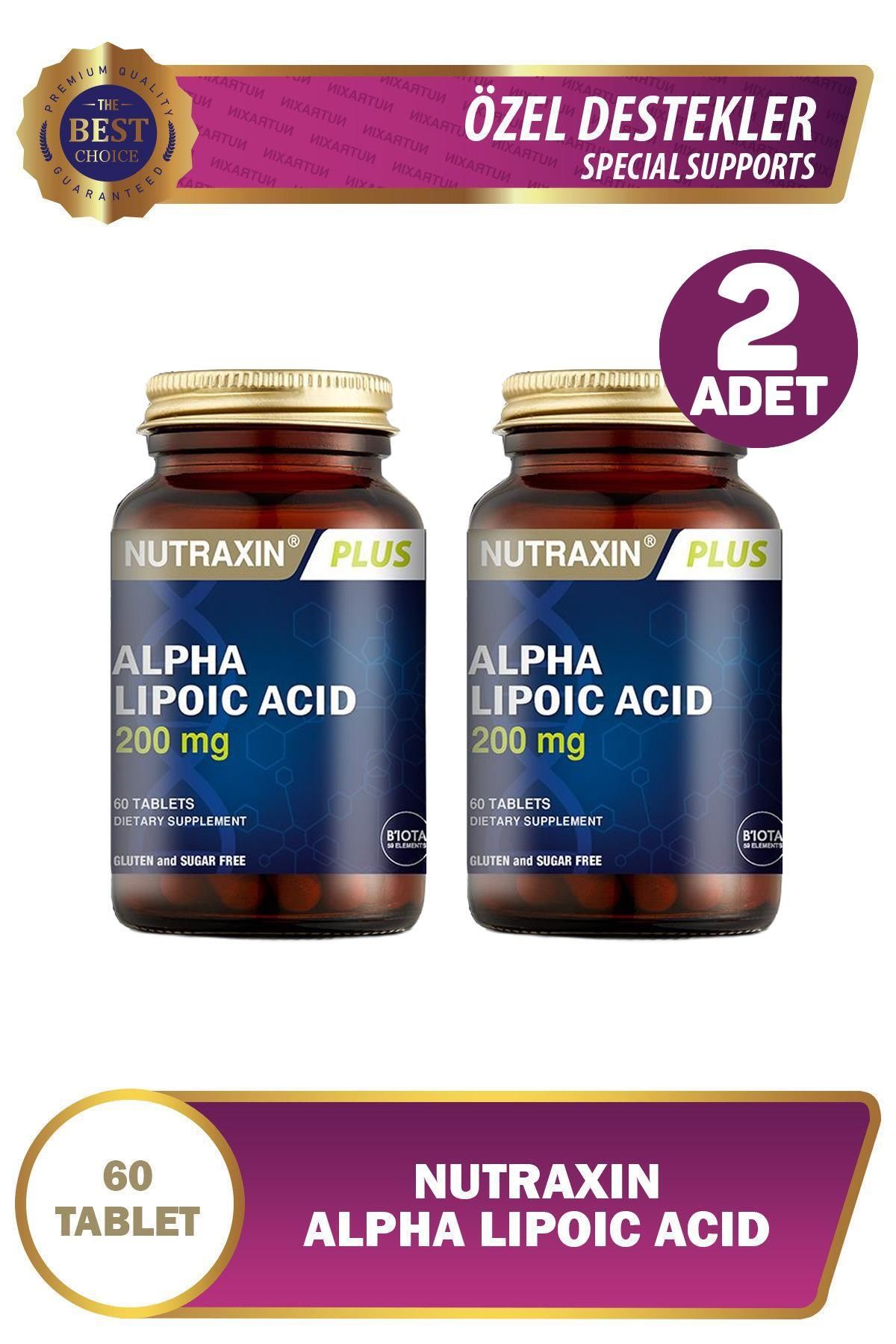 Nutraxin Alpha Lipoic Acid 200 mg 60 Tablet 2 Adet