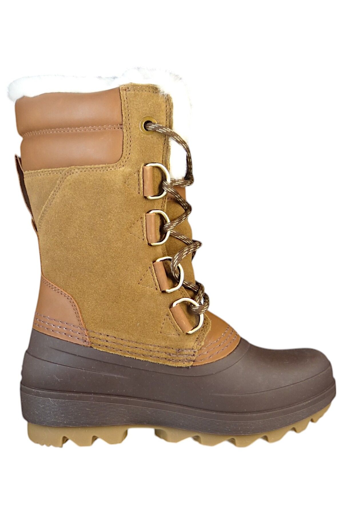 Kamik-Damen Stiefel Stiefel Winterschuhe Lauren Wk2429 Braun Brn Brown Leder/synthetik Mit Raven & Eva 6