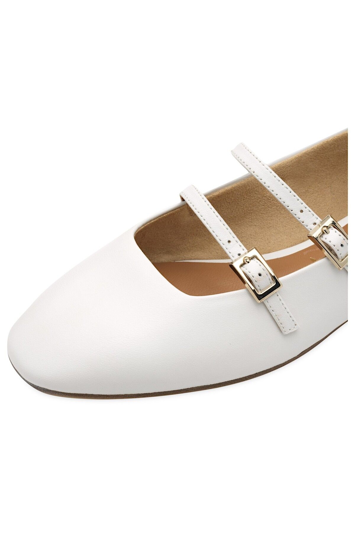 Tamaris-Damen Klassische Ballerina 1-22142-44 Weiß 100 White Leder Mit Touch-it & Antislide Absatz 4