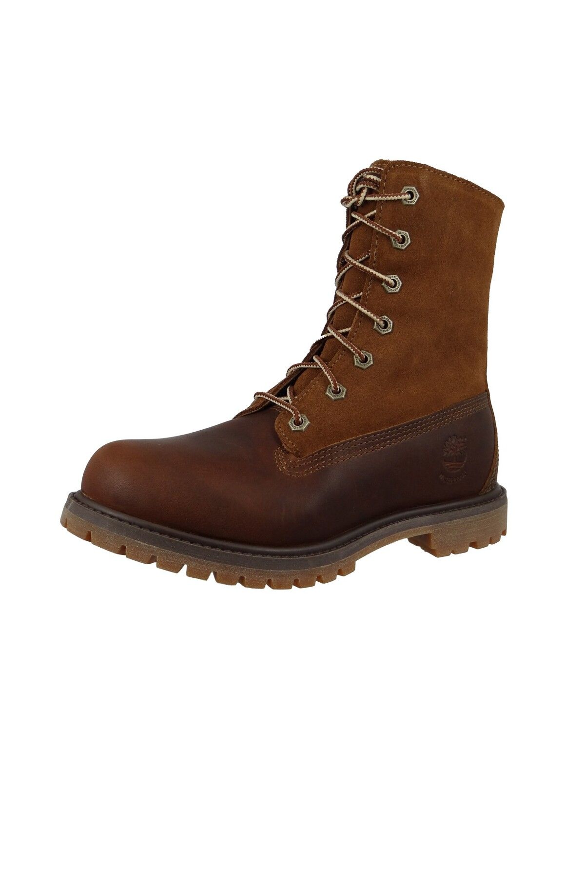 Timberland-8328r Authentic Teddy Fleece Waterproof Fold-down Damen Winterstiefel Dark Brown Full-grain Braun 5