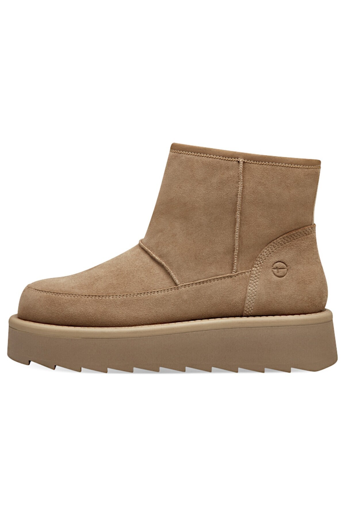 Tamaris-Damen Elegante Stiefelette 1-26818-43 Braun 310 Camel Leder Mit Touch-it & Removable Sock 3