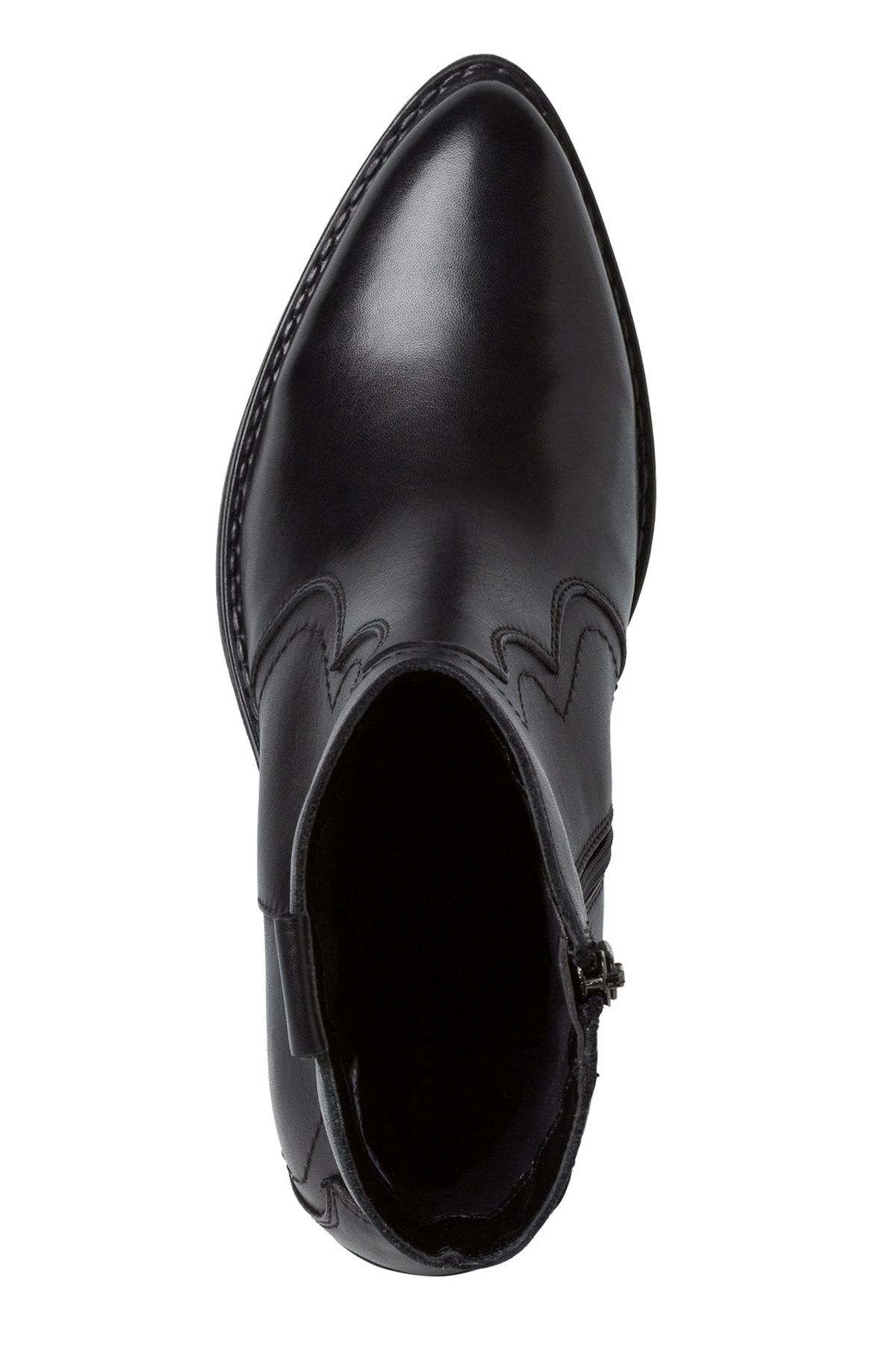 Tamaris-Damen Elegante Stiefelette Western 1-25702-41 Schwarz 003 Black Leder Mit Touch-it 4