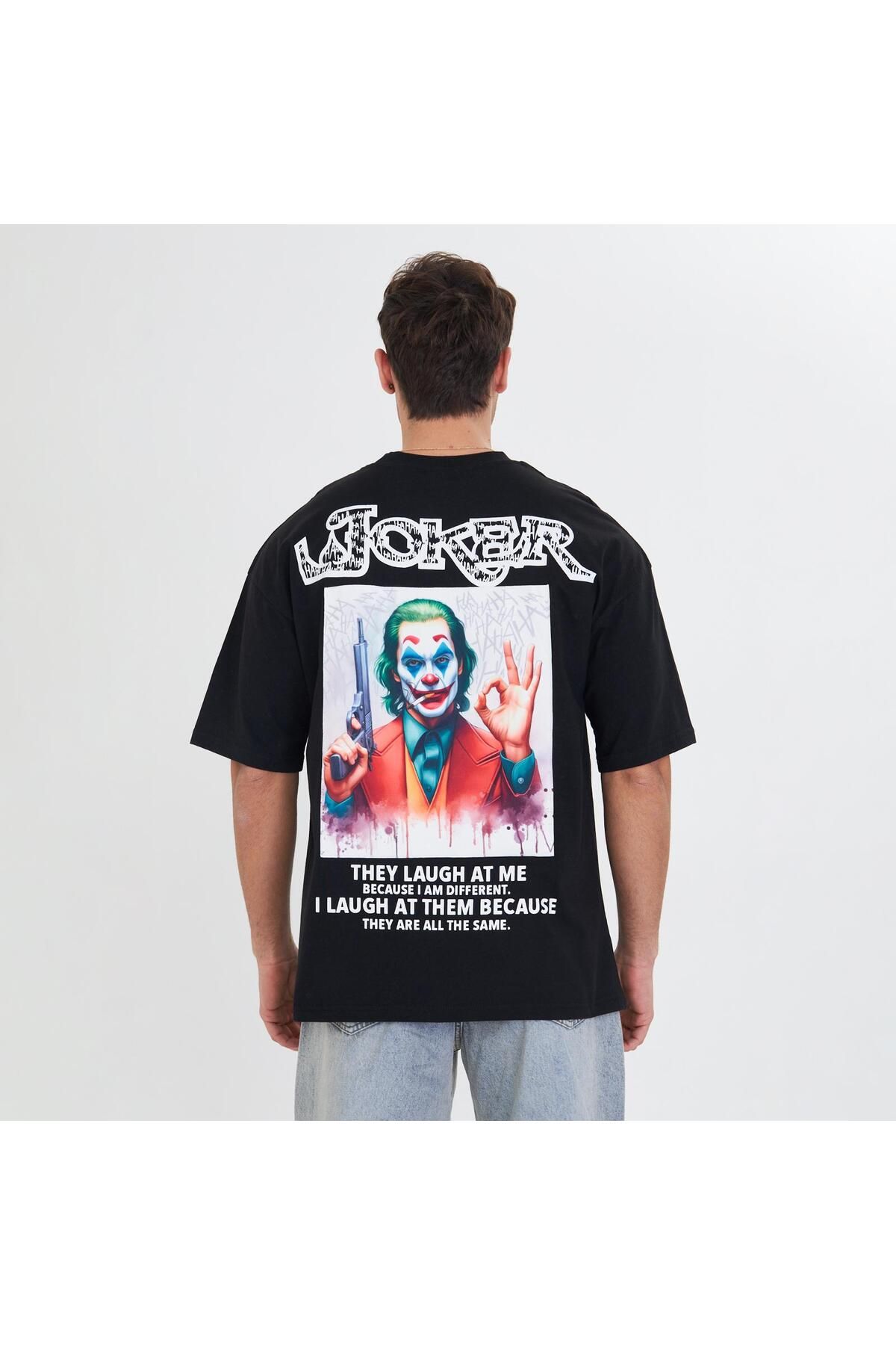 SCHOTT joker peç baskılı unisex oversize t-shirt