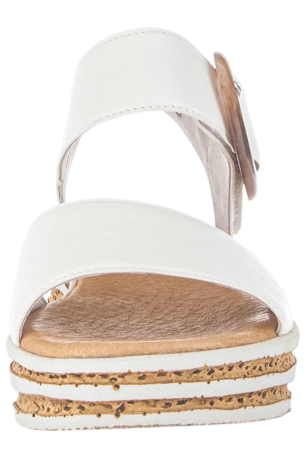 GABOR-Damen Sandalen 64.550 Weiß 20 Latte Leder 5