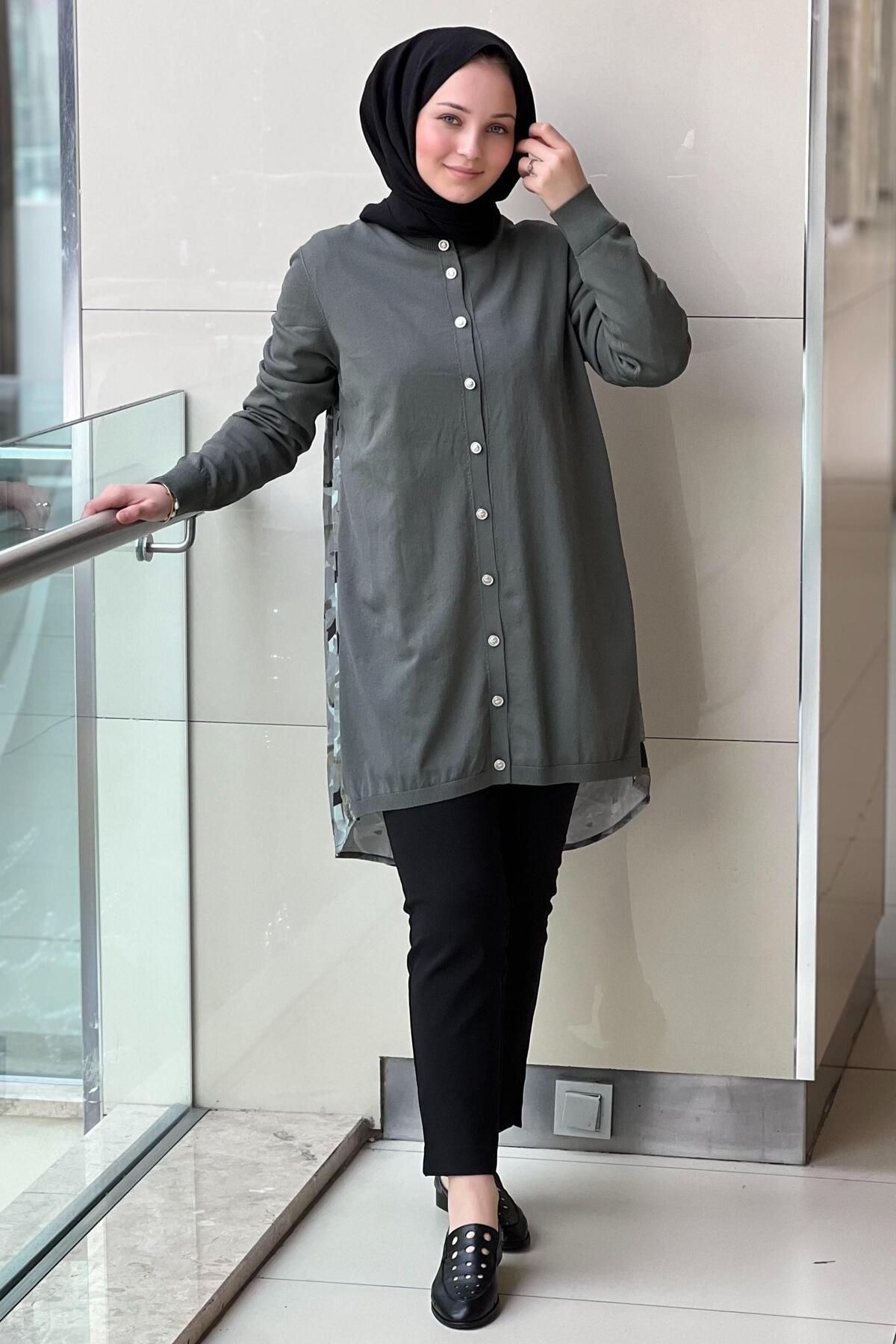 Nuss-Cupra Mercerized Cardigan with Pattern on the Back 3