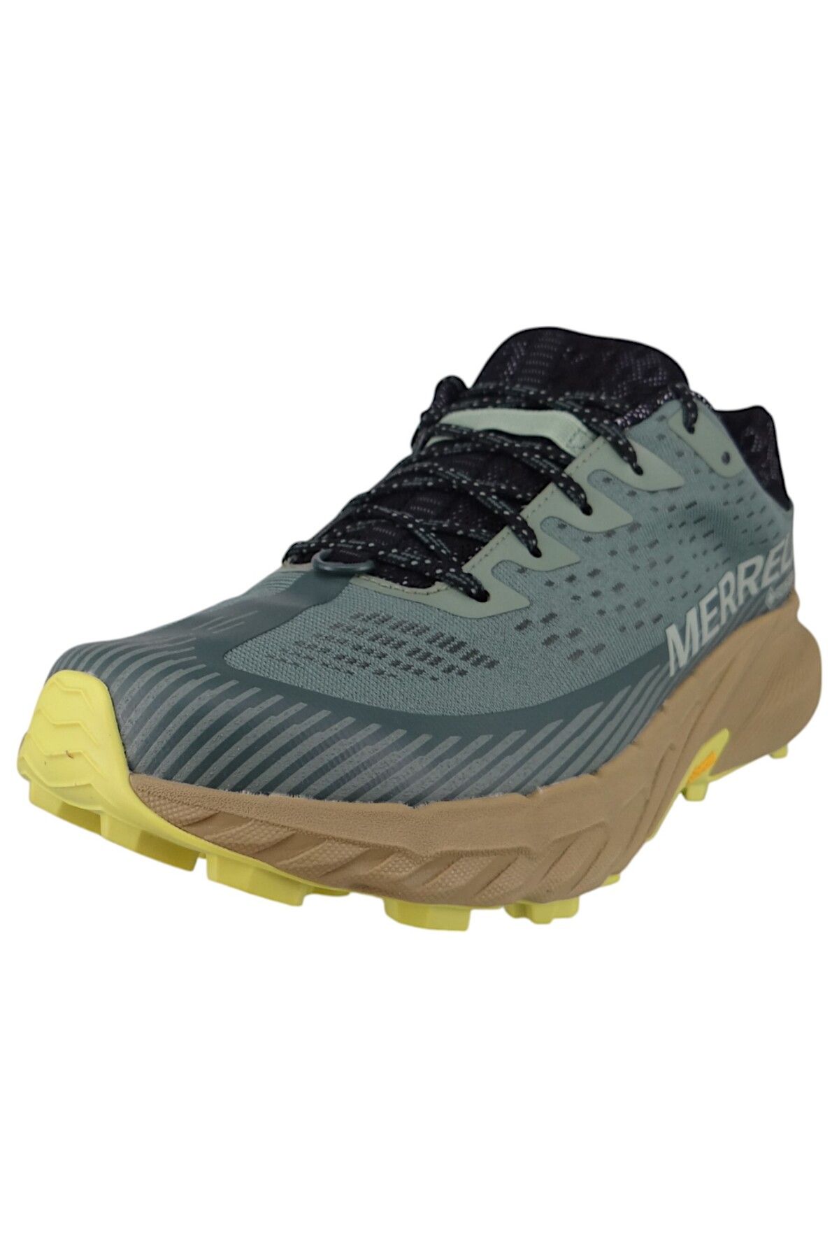 Merrell-Herren Laufschuhe Halbschuhe Wanderschuhe Agility Peak 5 Gtx Trailrunning J068323 Grün Juniper Text 2