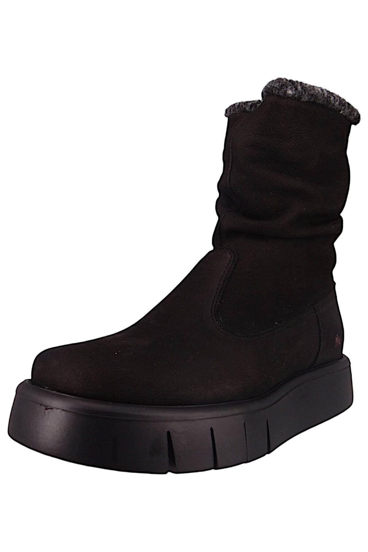 ART-Damen Elegante Stiefel Malaga Gefüttert 1347 Schwarz Black Leder 2