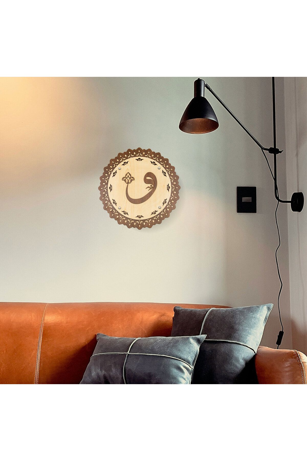 ccn design Ahşap Vav Desenli Tasarım Lüks Dekoratif Mdf Hediyelik Tablo