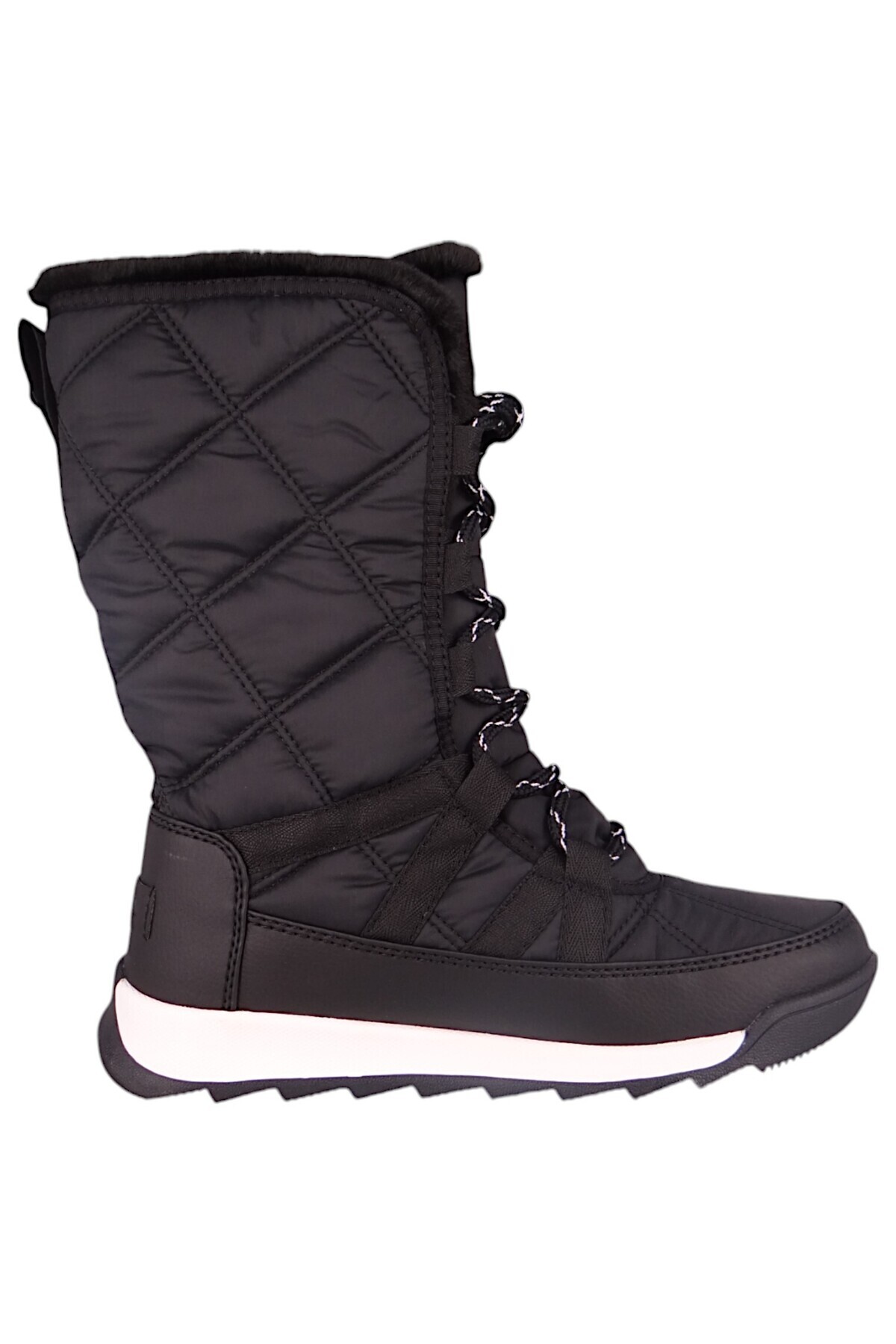 Sorel-Damen Stiefel Stiefel Winterschuhe Whitney II Plus Tall Lace WP 2088261 Schwarz 010 Black Sea Salt 6