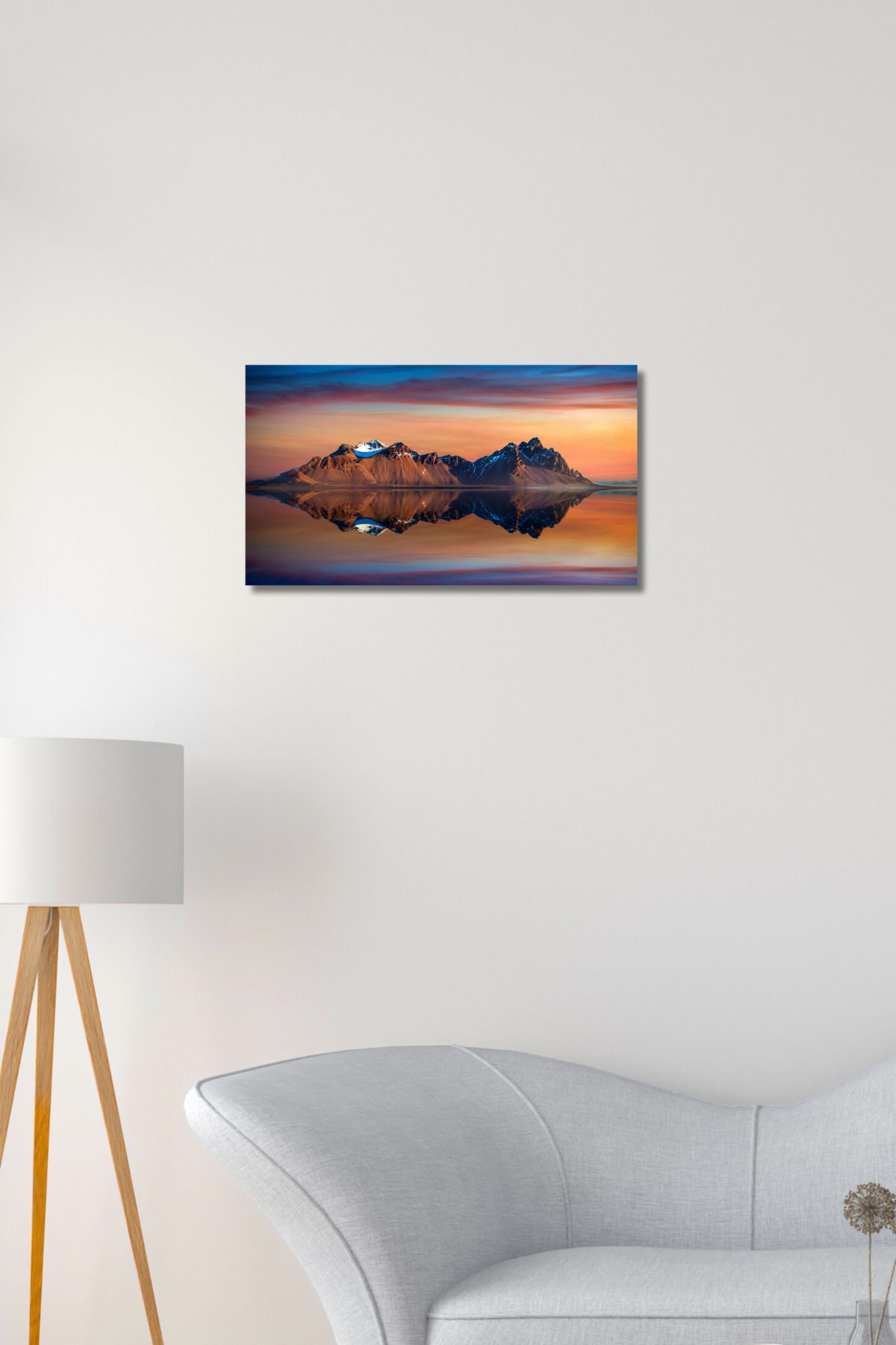 Nejjelo Vestrahorn Dağı Cam Tablo Hediyelik Kırılmaz