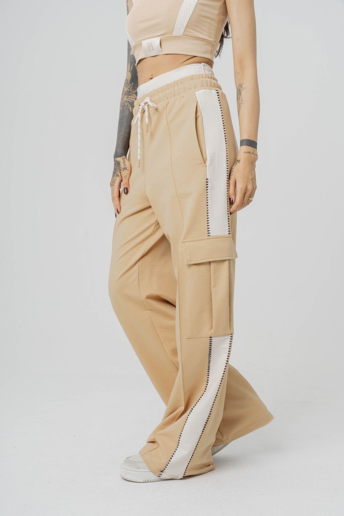 go gang own Seam Patched Baggy Kadın Eşofman Alt