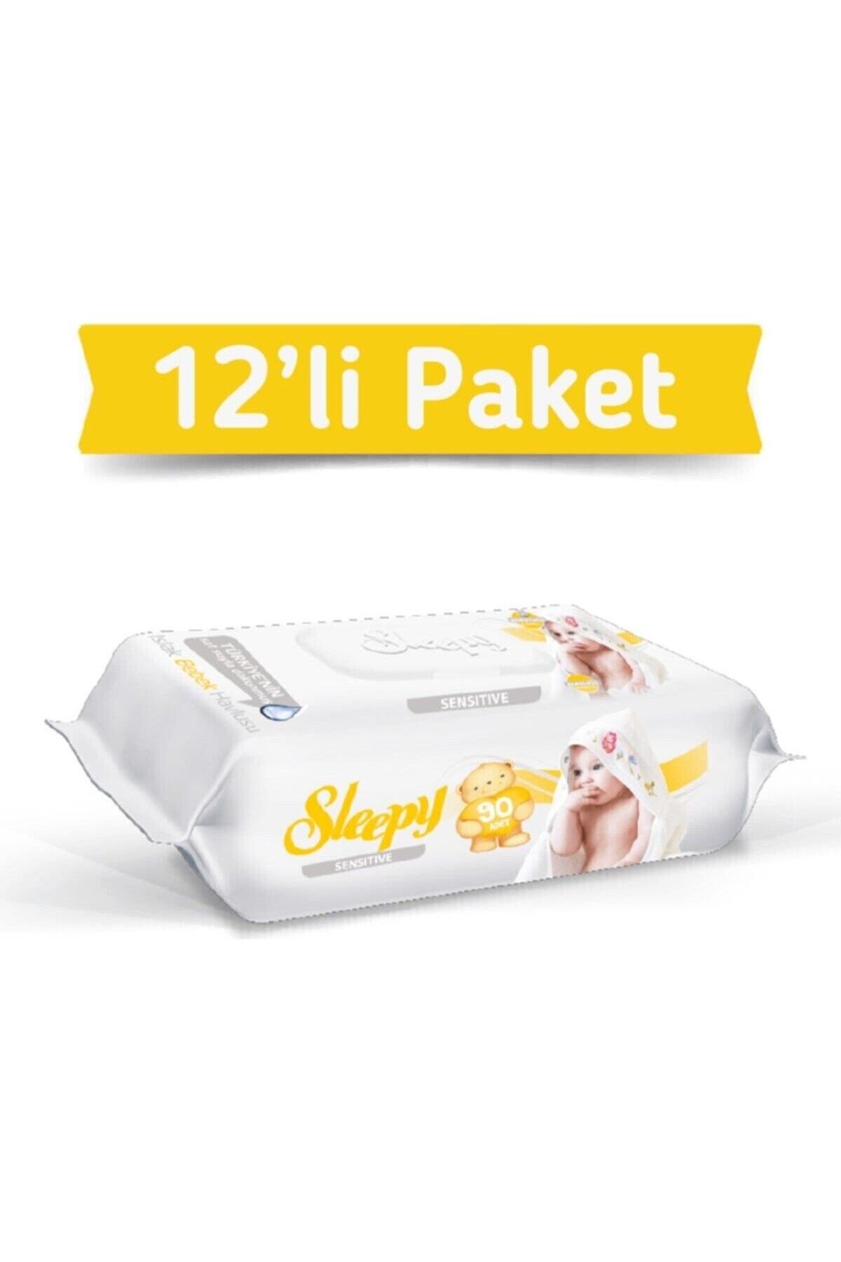 Sleepy Sensitive Islak Havlu Mendil 90'lı 12 Adet 1080 Yaprak