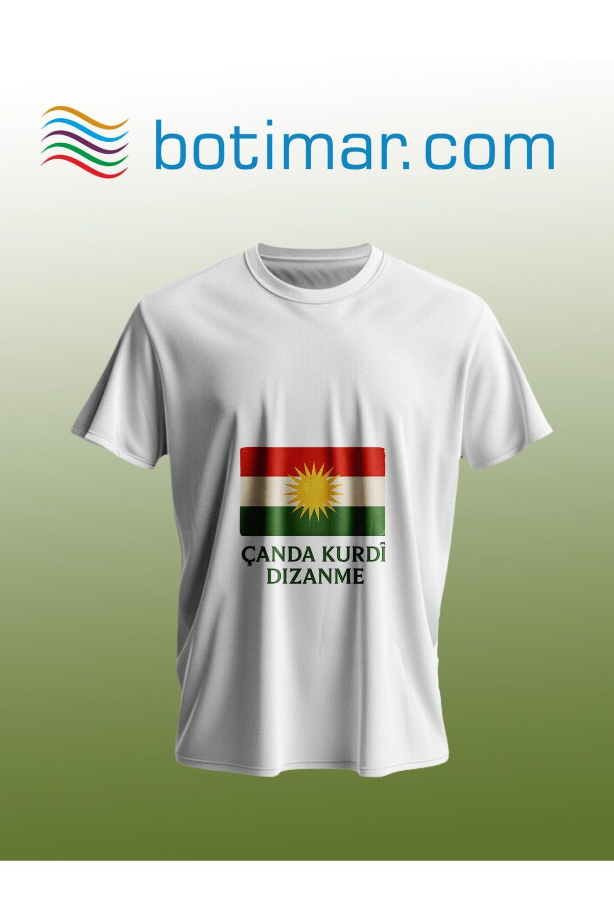 botimar KÜRTÇE BASKILI T-SHIRT-xl