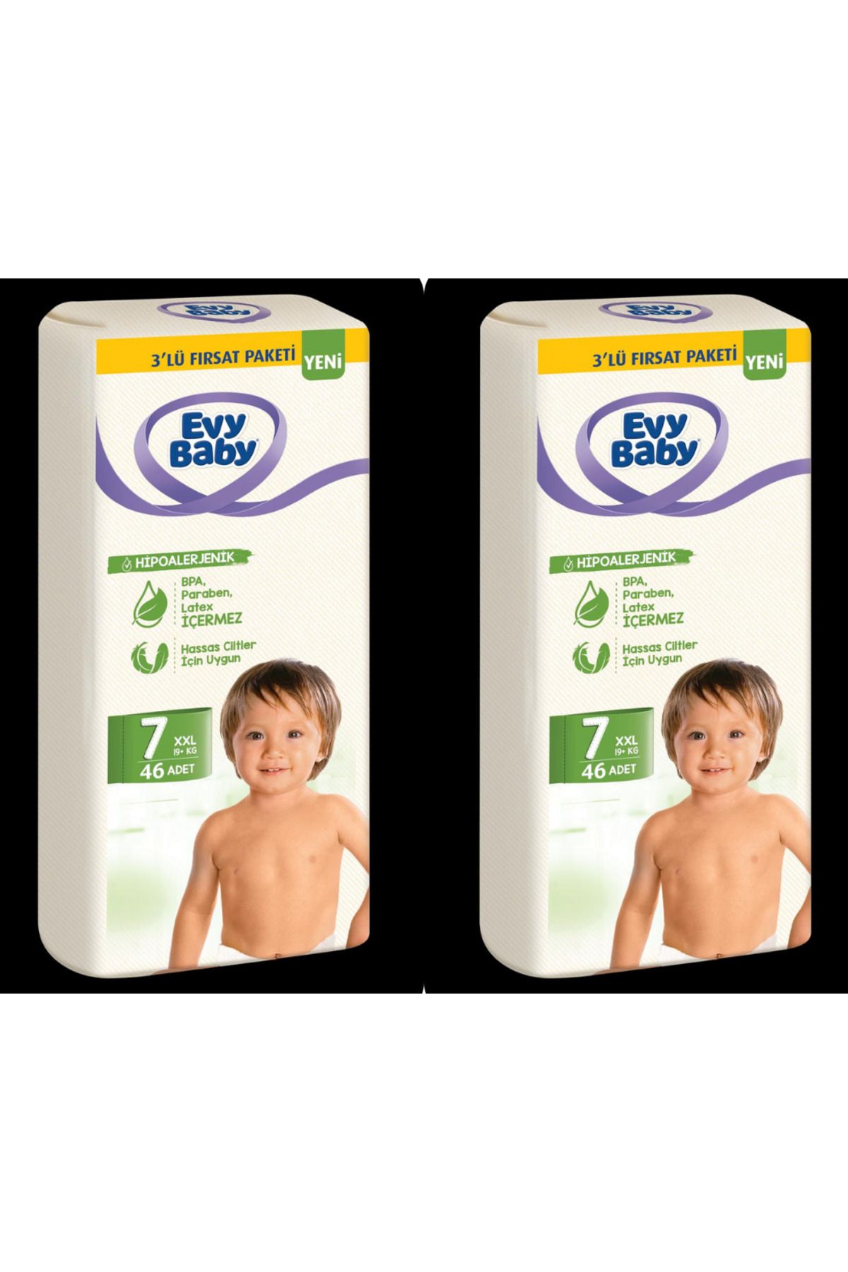 Evy Baby Bebek Bezi 7 Numara XXL 92 Adet (19+ kg )
