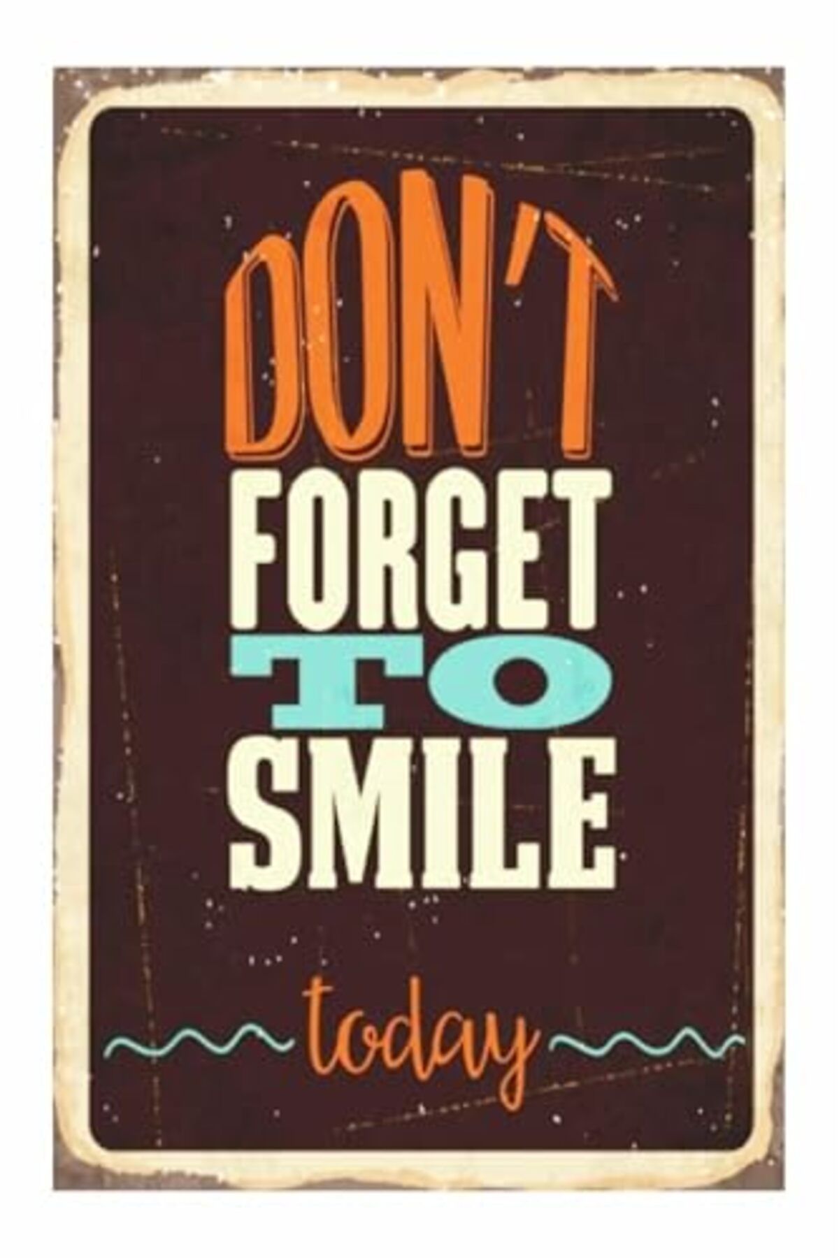 ShopZum Dekolia Kuşe Kağıt Duvar Posteri Don&Apos;T Forget Retro Vintage Drtr0114