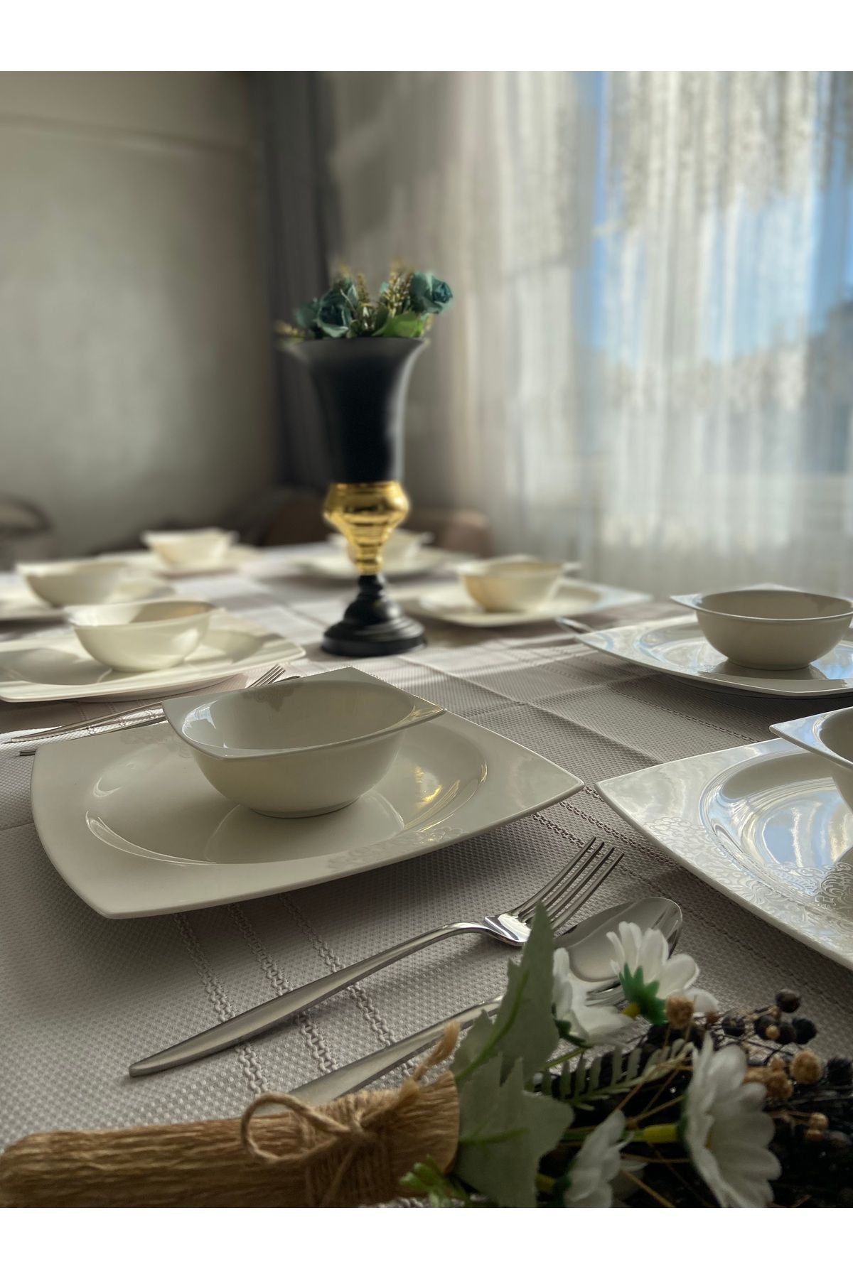 eyup ceyiz F&c Home ®️premium Dertsiz, Leke Tutmaz Modern & Şık Tasarım | Masa Örtüsü