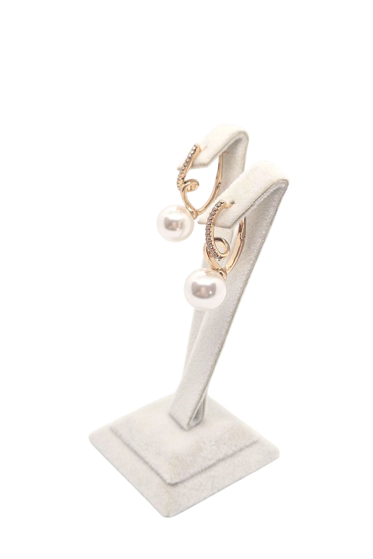 XUPING JEWELRY Xuping Jewelery İncili Taşlı Çelik Küpe-Şık Tasarımlı Kadın Aksesuar- Karamaz, alerji yapmaz