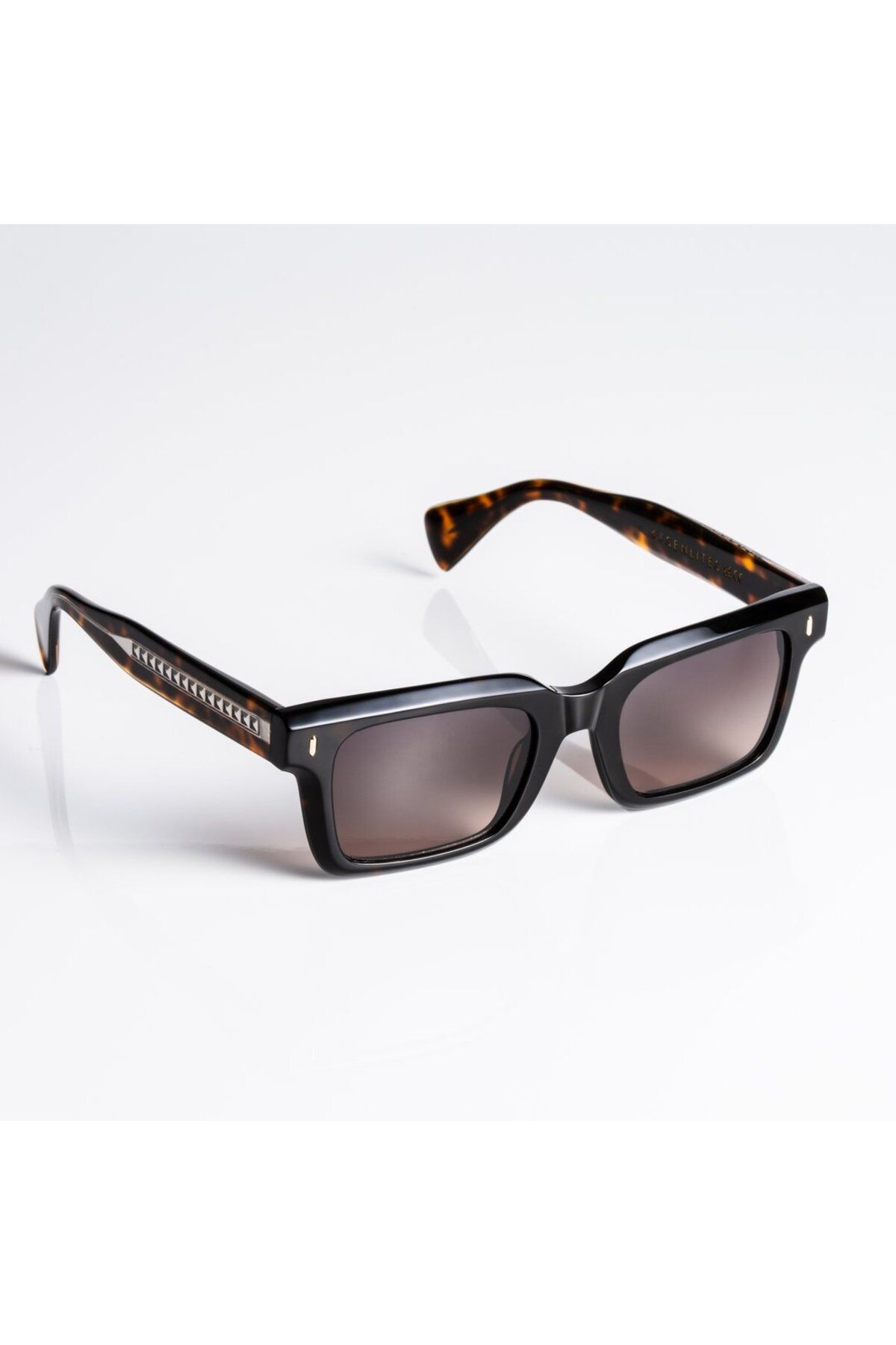 SENLITES Sunglasses More ZEYN HAVANA Erkek Siyah Degrade UV400 Dİkdörtgen Güneş Gözlüğü