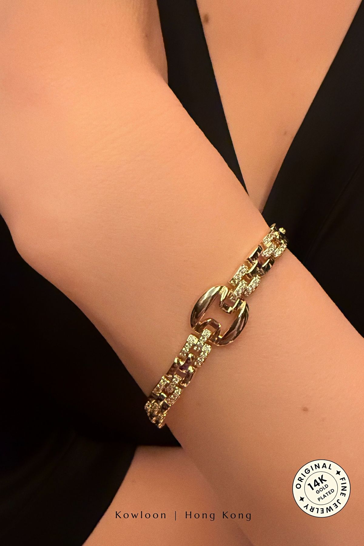cacharel classic 14K Altın Kaplama Çelik Bileklilk