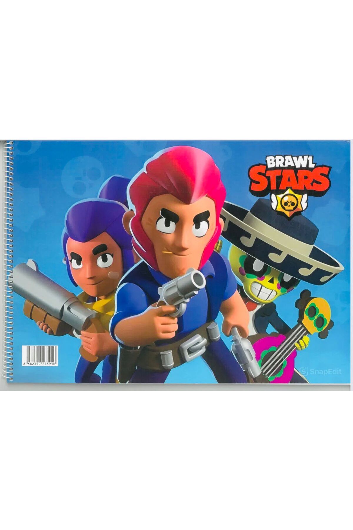 Deniz Oyuncak BRAWL STARS 25*35 SİPRELLİ 15 SAYFA RESİM DEFTERİ