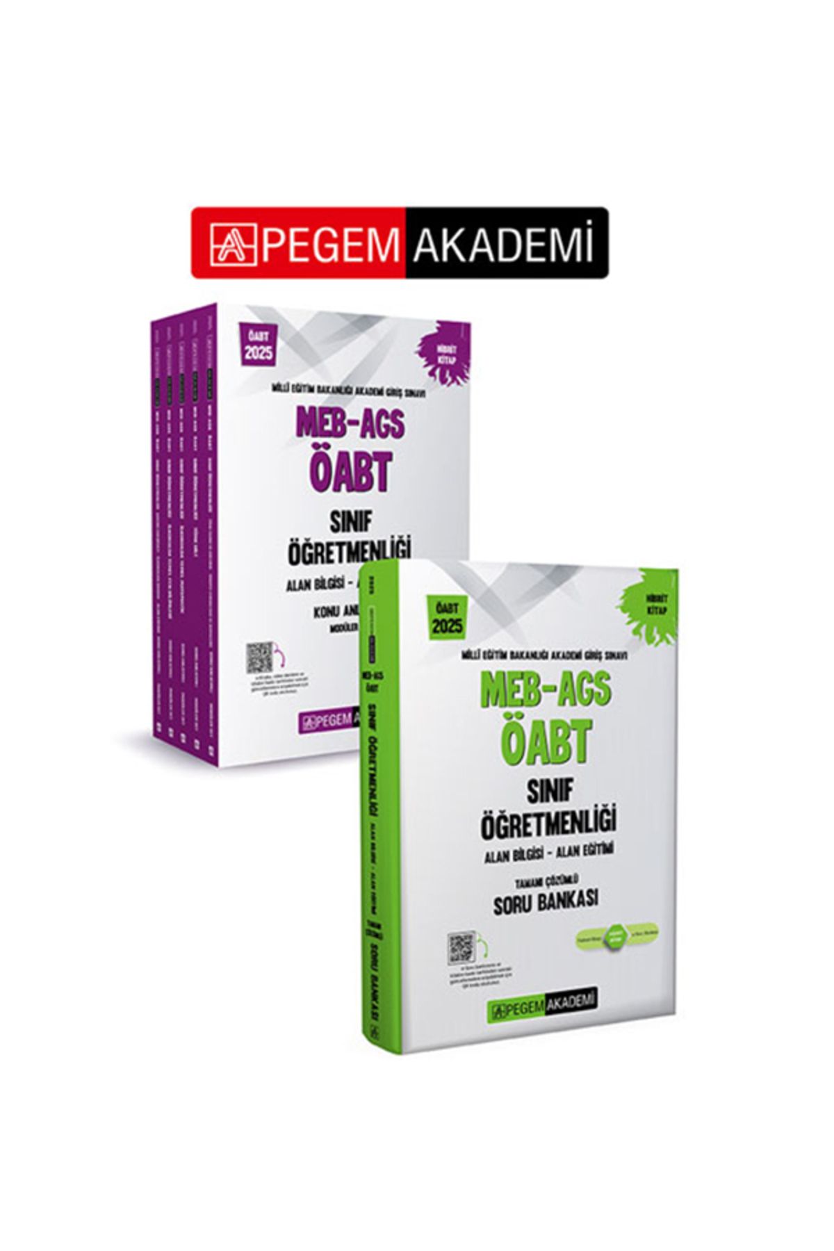 Pegem Akademi Yayıncılık 2025 KPSS ÖABT Sınıf Öğretmenliği Konu Anlatımı (5 Kitap) + Çözümlü Soru Bankası Seti