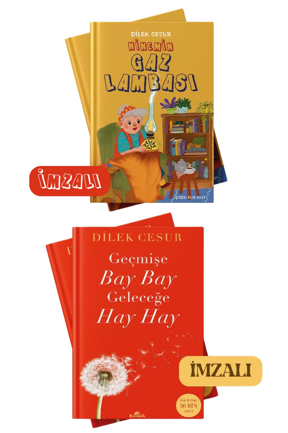 ENDA YAYINCILIK Gemişe Bay Bay Geleceğe Hay Hay- Ninemin Gaz Lambası- 2li Set - Dilek Cesur - İmzalı