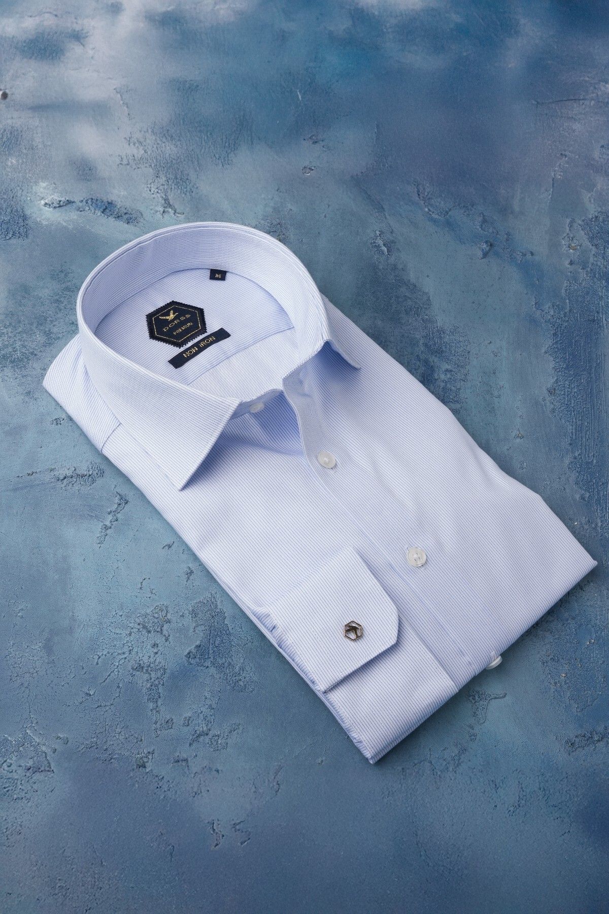 Dorss Slimfit %100 Pamuk Premium Serisi İnce Çizgili Gömlek