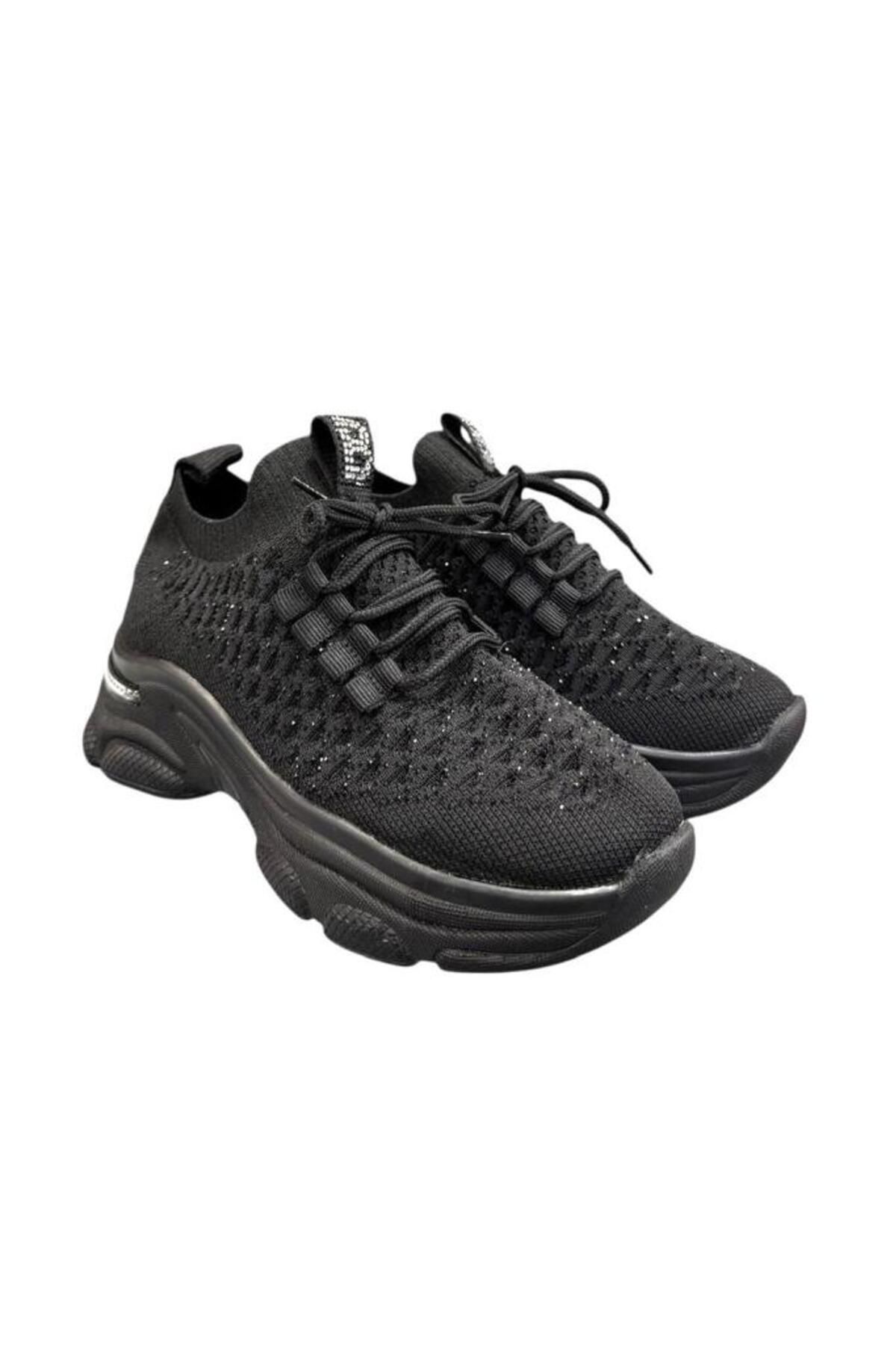 Aybaak 5008 Taşlı Dolgu Topuk Kadın Ayakkabı Sneaker