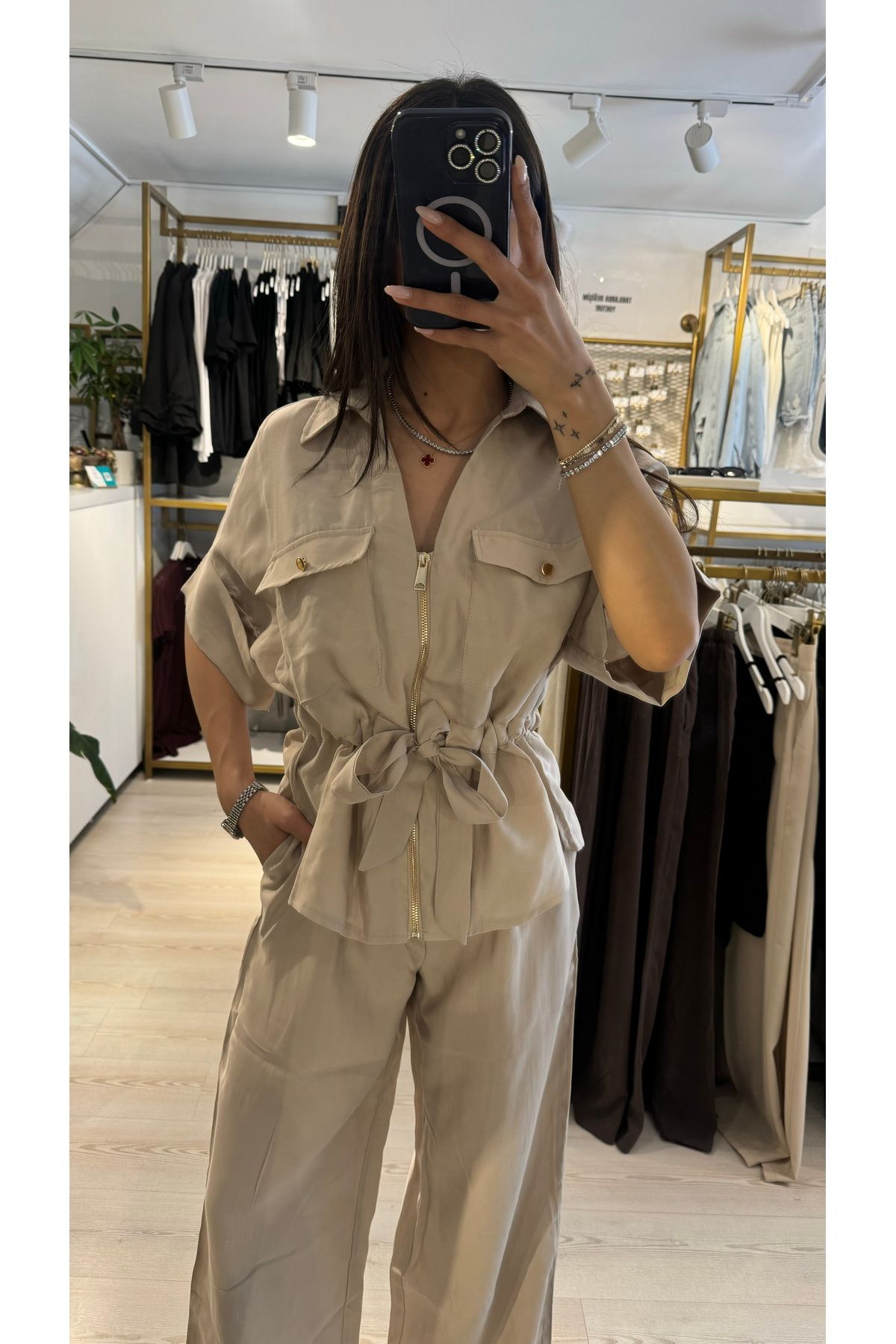 Boutique Mint Bej Modal Kumaş Pantolon