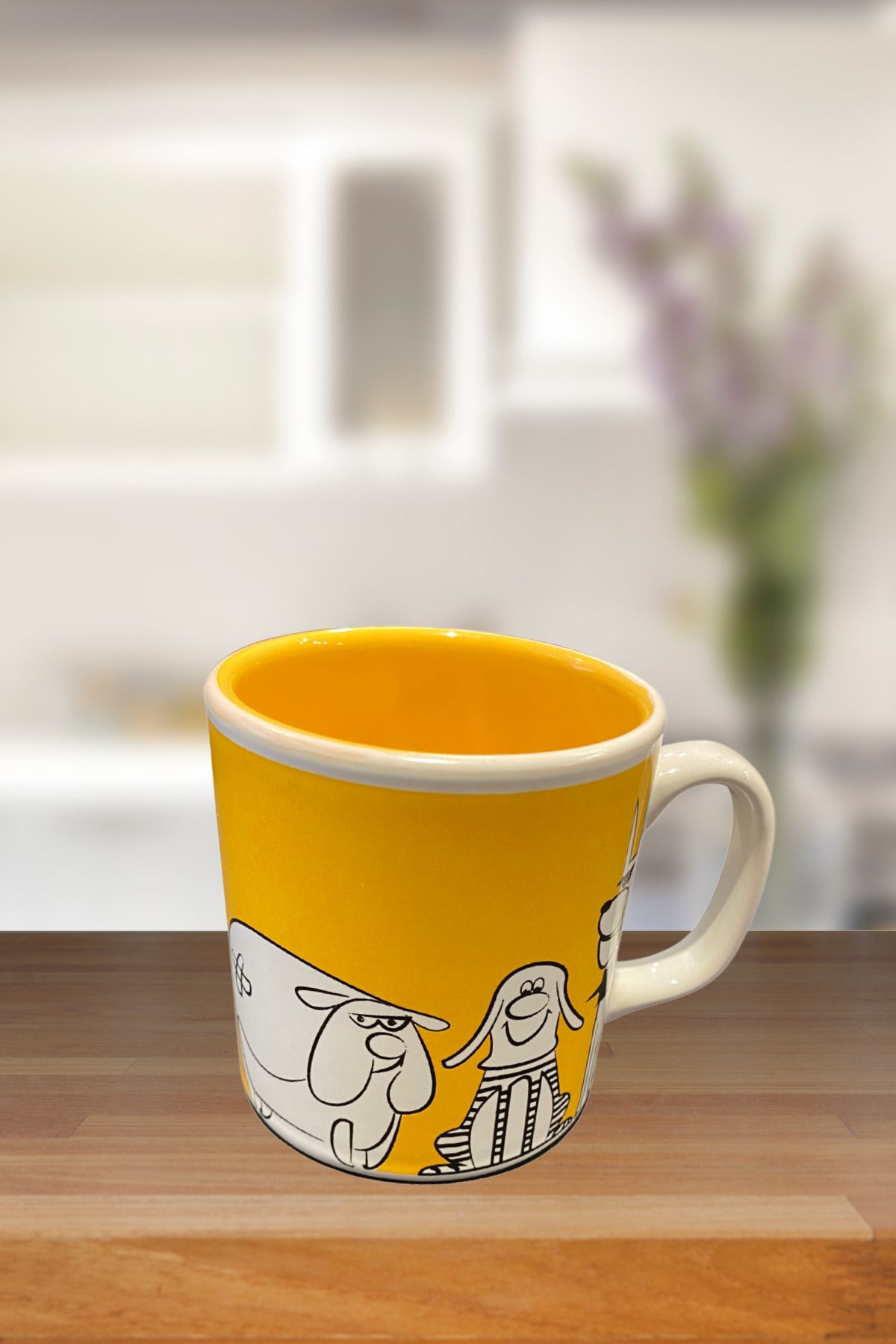 ColorCraft KUPA MUG FİLTRE KAHVE KERAMİKA STONWARE HAYVAN FİGÜRLÜ