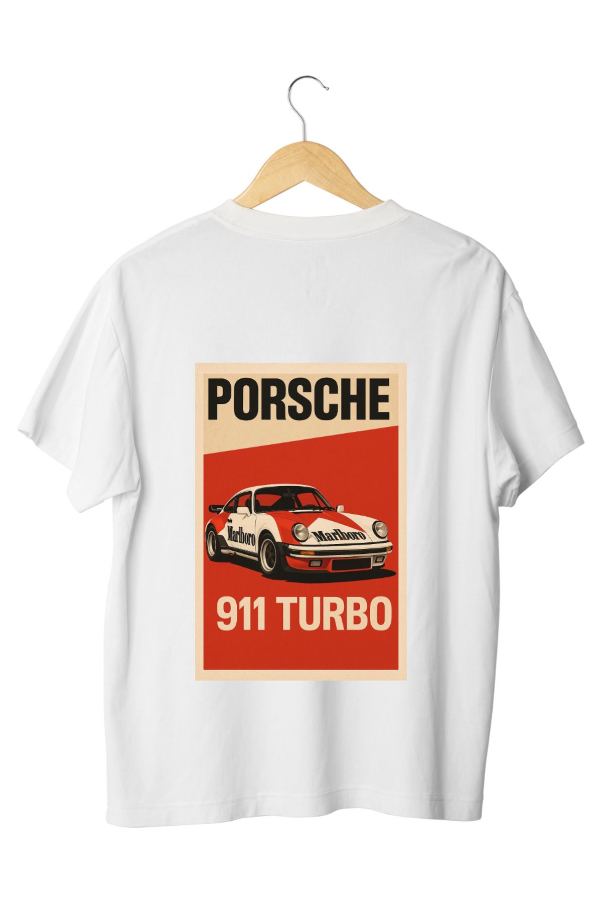 Ebiidesign Porsche 911 Turbo Tasarımlı Baskılı T-Shirt