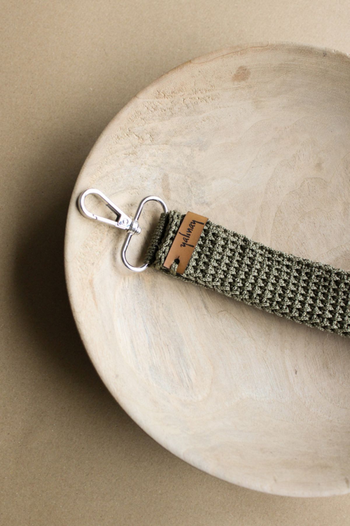 Yalınay Store Unisex Bileklik Charm Anahtarlık Haki