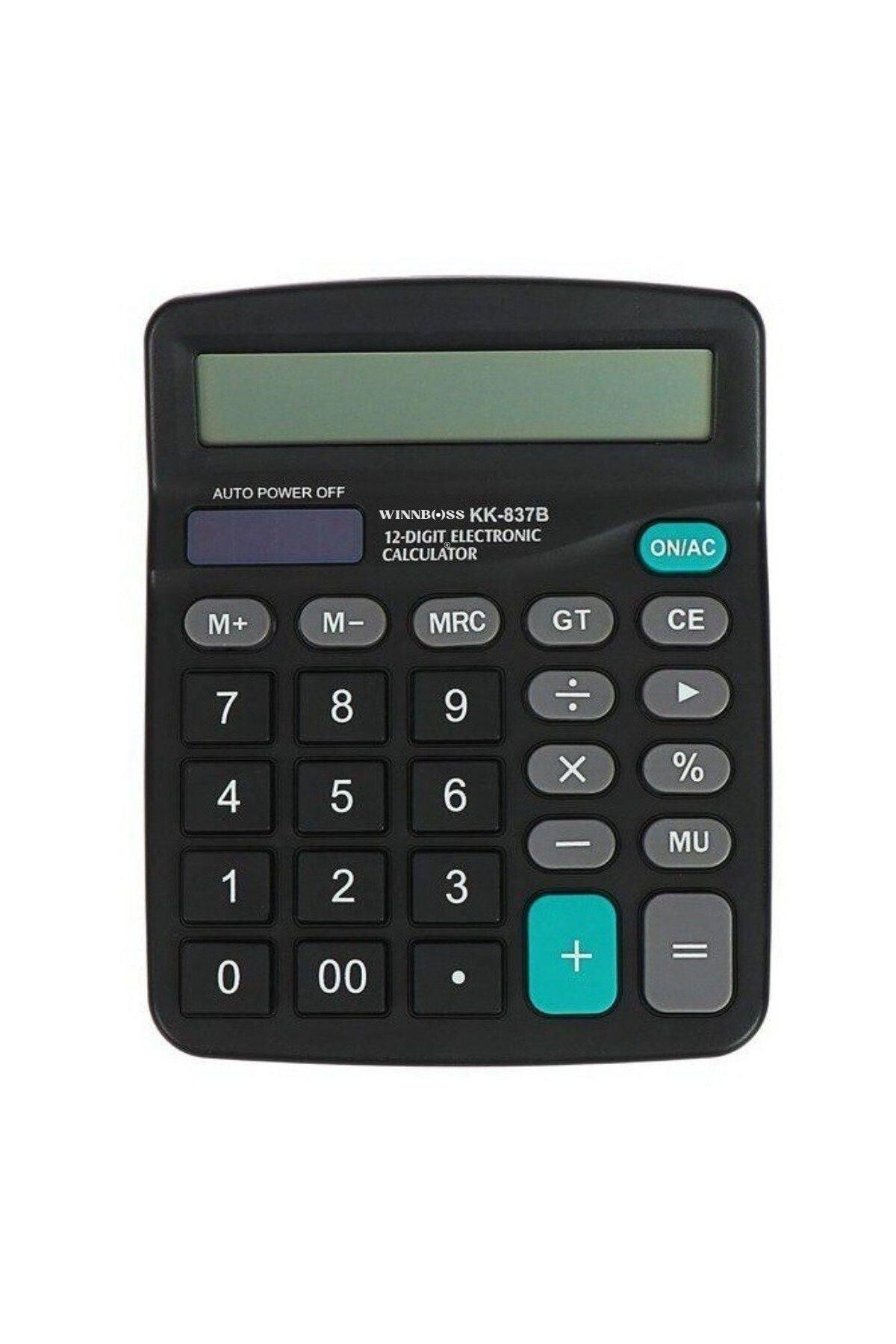 Emperium BUFFER® Standart Fonksiyonlu 12 Haneli Geniş LCD Ekran,Pill Masaüstü Hesap Makinesi