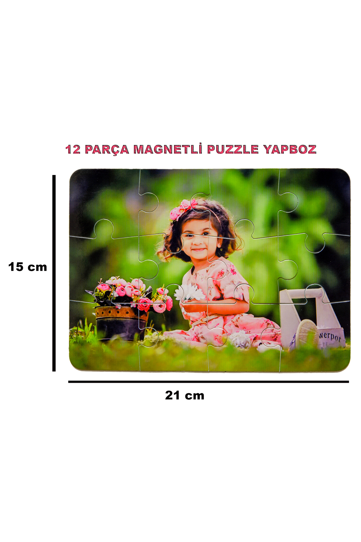 NiHavEs STAR Kişiye özel 12 Parça Magnetli ve Fotoğraflı Puzzle